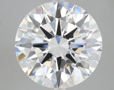 5.06 carat round lab grown diamond F color VVS2 clarity