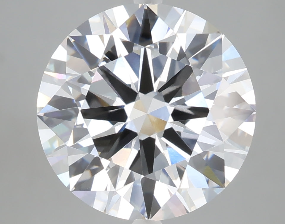 5.04 carat round lab grown diamond E color VVS2 clarity