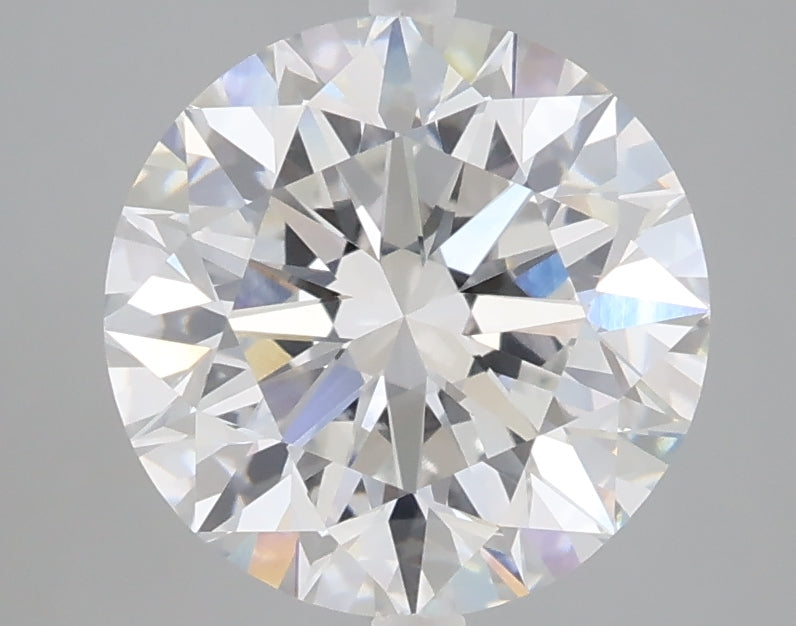 3.01 carat round lab grown diamond E color VVS2 clarity