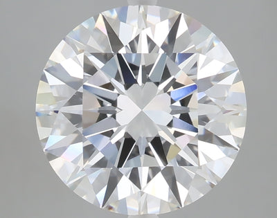 4.55 carat round lab grown diamond E color VVS2 clarity