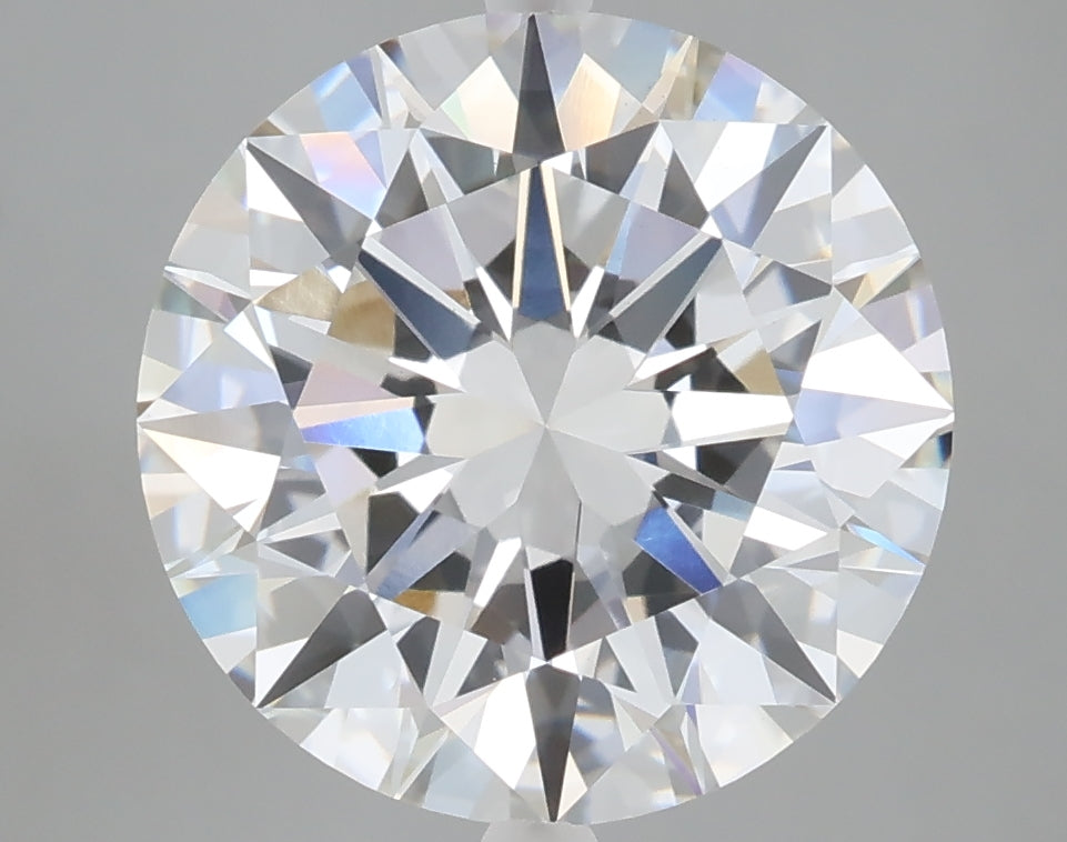 5.07 carat round lab grown diamond E color VVS2 clarity