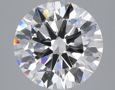 5.01 carat round lab grown diamond E color VS1 clarity