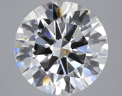 6.51 carat round lab grown diamond E color VVS2 clarity