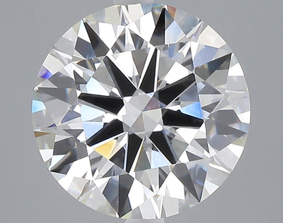 5.03 carat round lab grown diamond F color VVS2 clarity