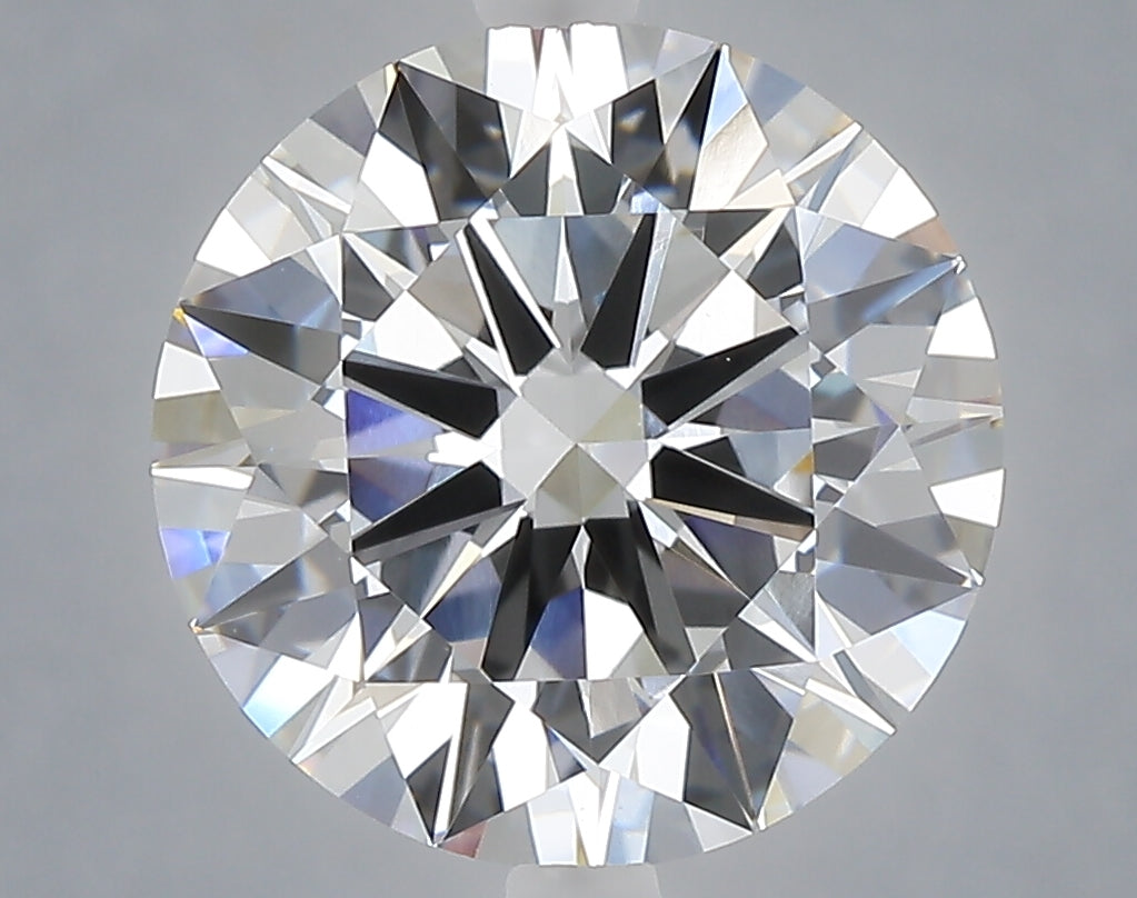 5.02 carat round lab grown diamond E color VVS2 clarity