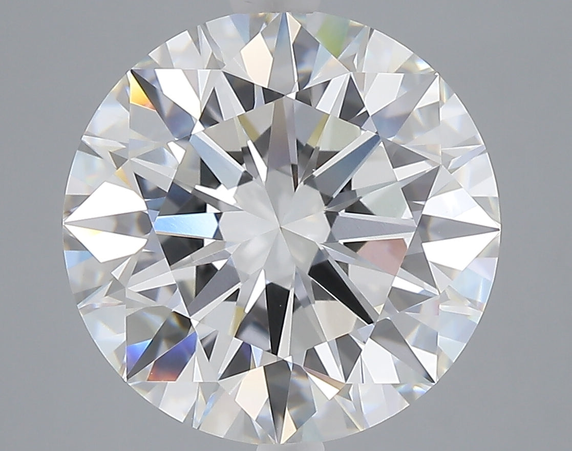 7.10 carat round lab grown diamond E color VVS2 clarity