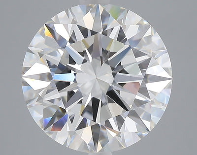 7.10 carat round lab grown diamond E color VVS2 clarity