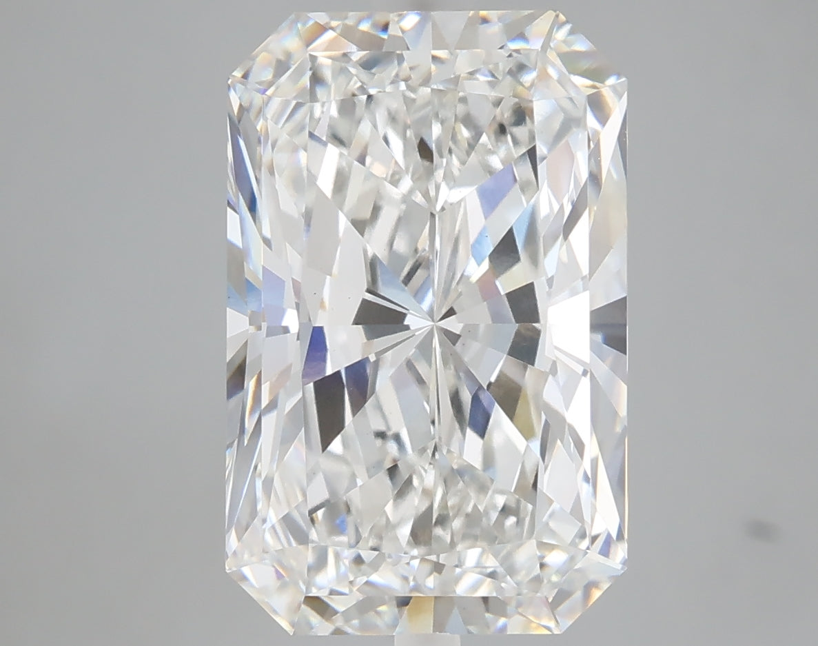 6.03 carat radiant lab grown diamond F color VVS2 clarity