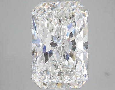 6.03 carat radiant lab grown diamond F color VVS2 clarity
