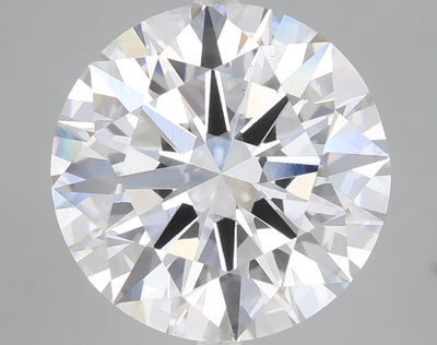 5.03 carat round lab grown diamond E color VS1 clarity