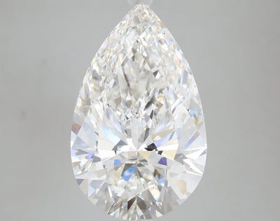 7.10 carat pear lab grown diamond F color VVS2 clarity
