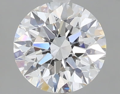 1.08 carat round lab grown diamond D color VVS2 clarity