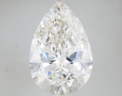 7.04 carat pear lab grown diamond F color VVS2 clarity