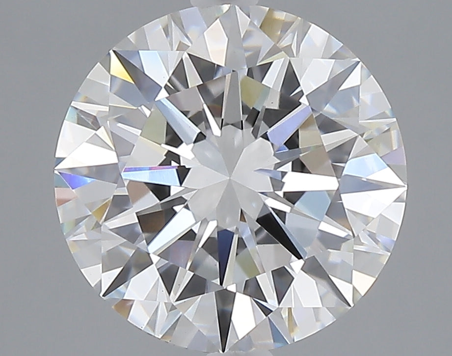 4.20 carat round lab grown diamond E color VVS2 clarity