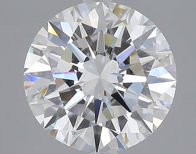 4.20 carat round lab grown diamond E color VVS2 clarity