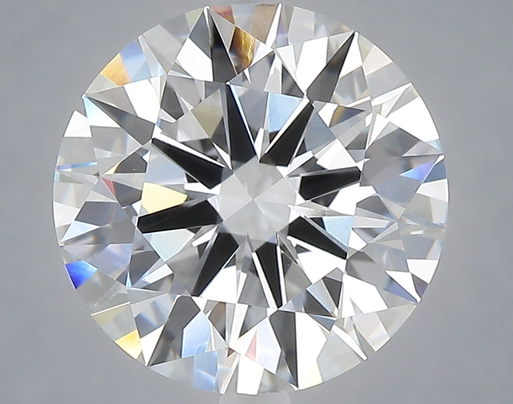 5.04 carat round lab grown diamond E color VVS2 clarity