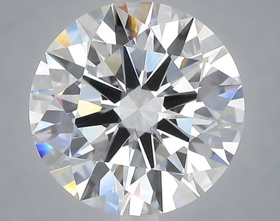 5.04 carat round lab grown diamond E color VVS2 clarity