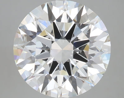5.04 carat round lab grown diamond F color VVS2 clarity