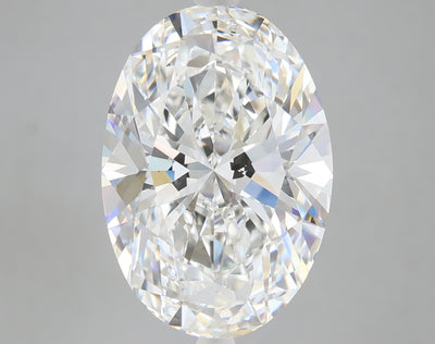5.01 carat oval lab grown diamond F color VS1 clarity