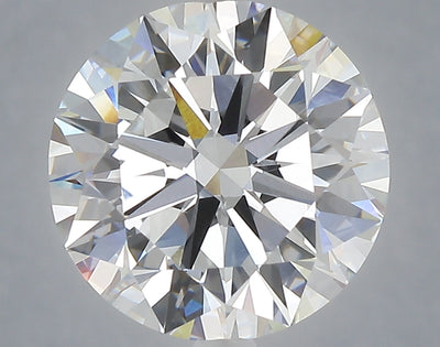 5.02 carat round lab grown diamond F color VVS2 clarity