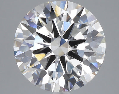 5.01 carat round lab grown diamond E color VVS2 clarity