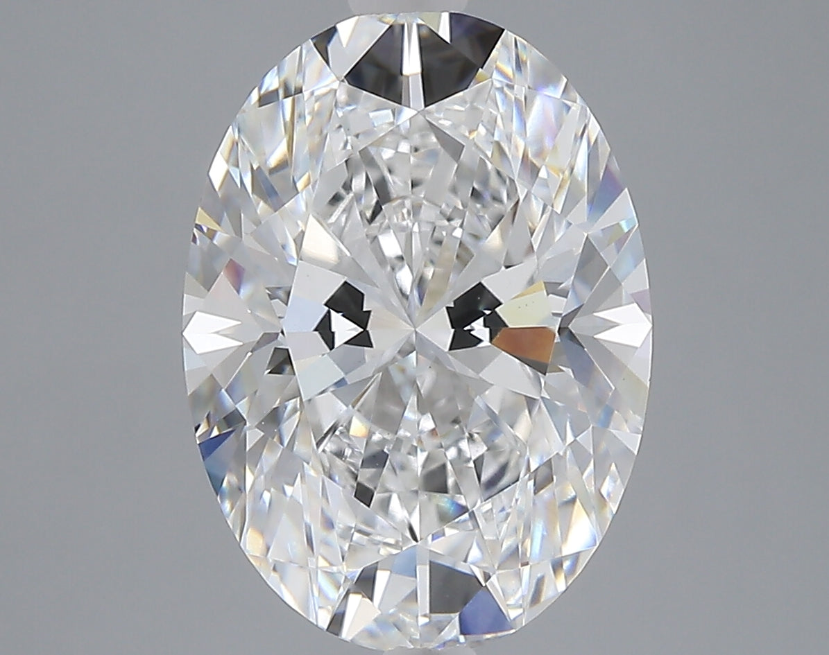 5.09 carat oval lab grown diamond D color VVS2 clarity