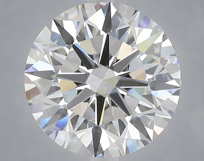 5.05 carat round lab grown diamond F color VVS2 clarity