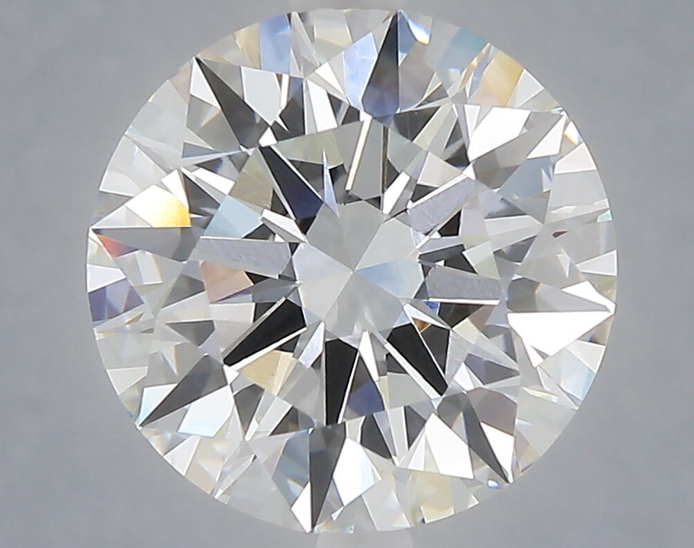 5.07 carat round lab grown diamond F color VVS2 clarity