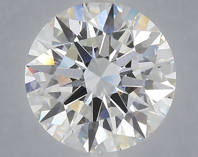 5.07 carat round lab grown diamond F color VVS2 clarity