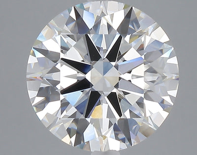 5.05 carat round lab grown diamond F color VVS2 clarity