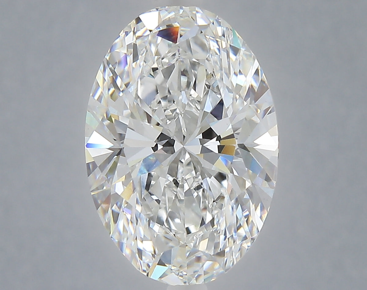5.05 carat oval lab grown diamond E color VS1 clarity