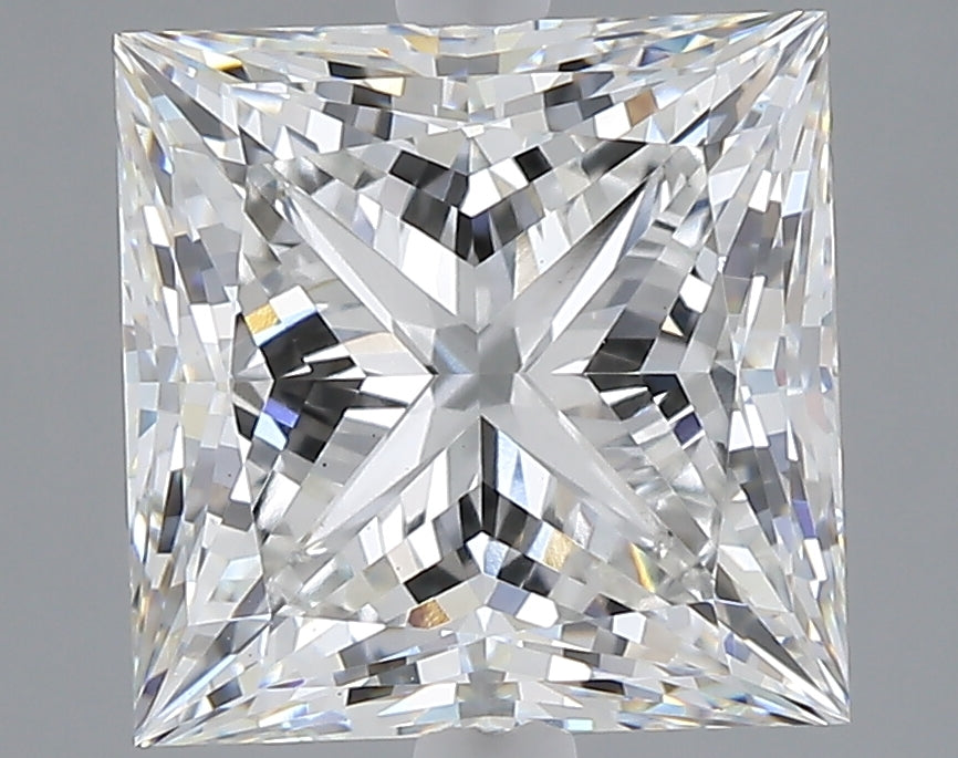 5.07 carat princess lab grown diamond F color VS1 clarity