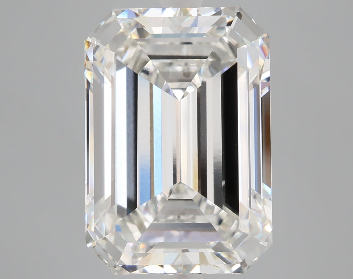10.00 carat emerald lab grown diamond F color VS1 clarity