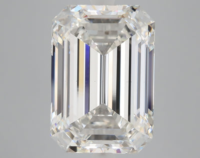 10.06 carat emerald lab grown diamond F color VS1 clarity