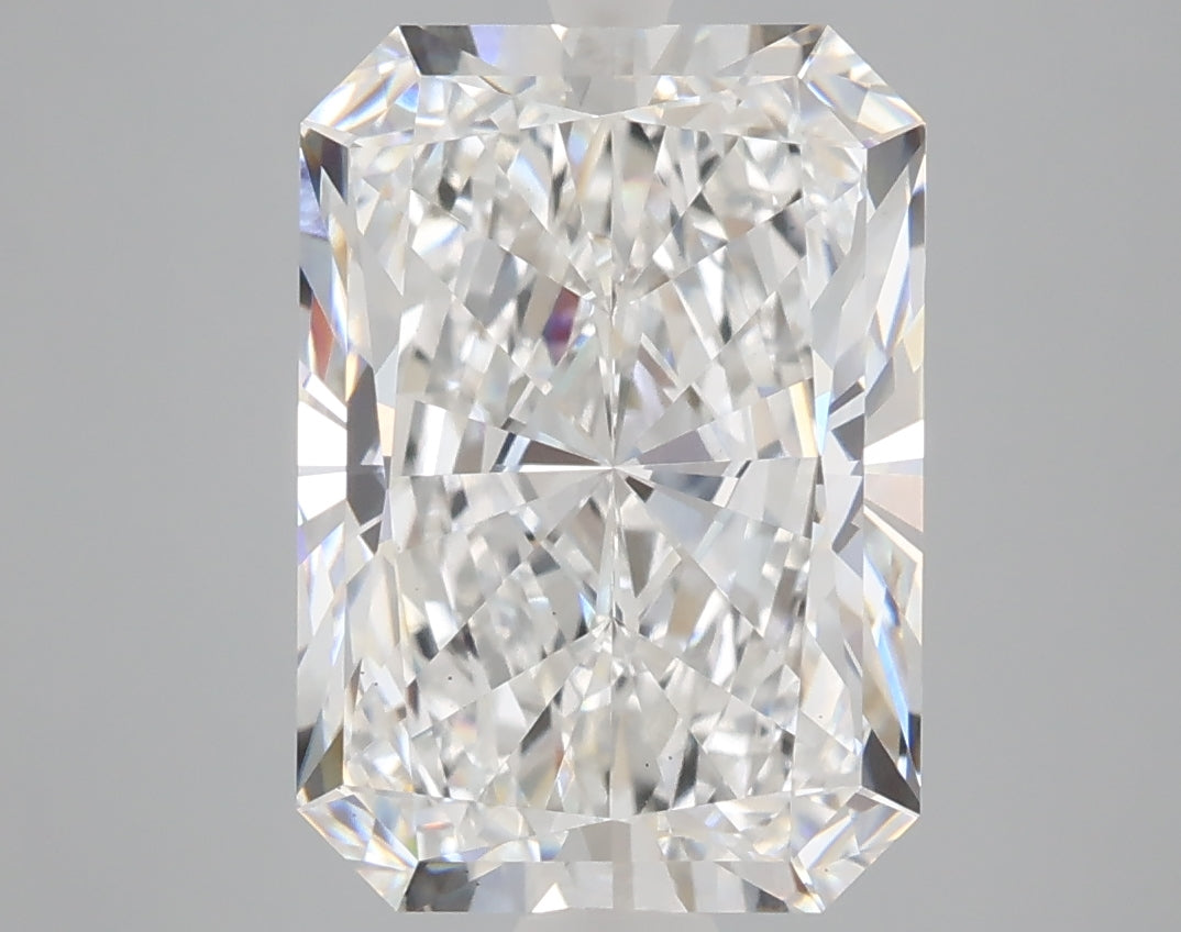 5.09 carat radiant lab grown diamond F color VS1 clarity