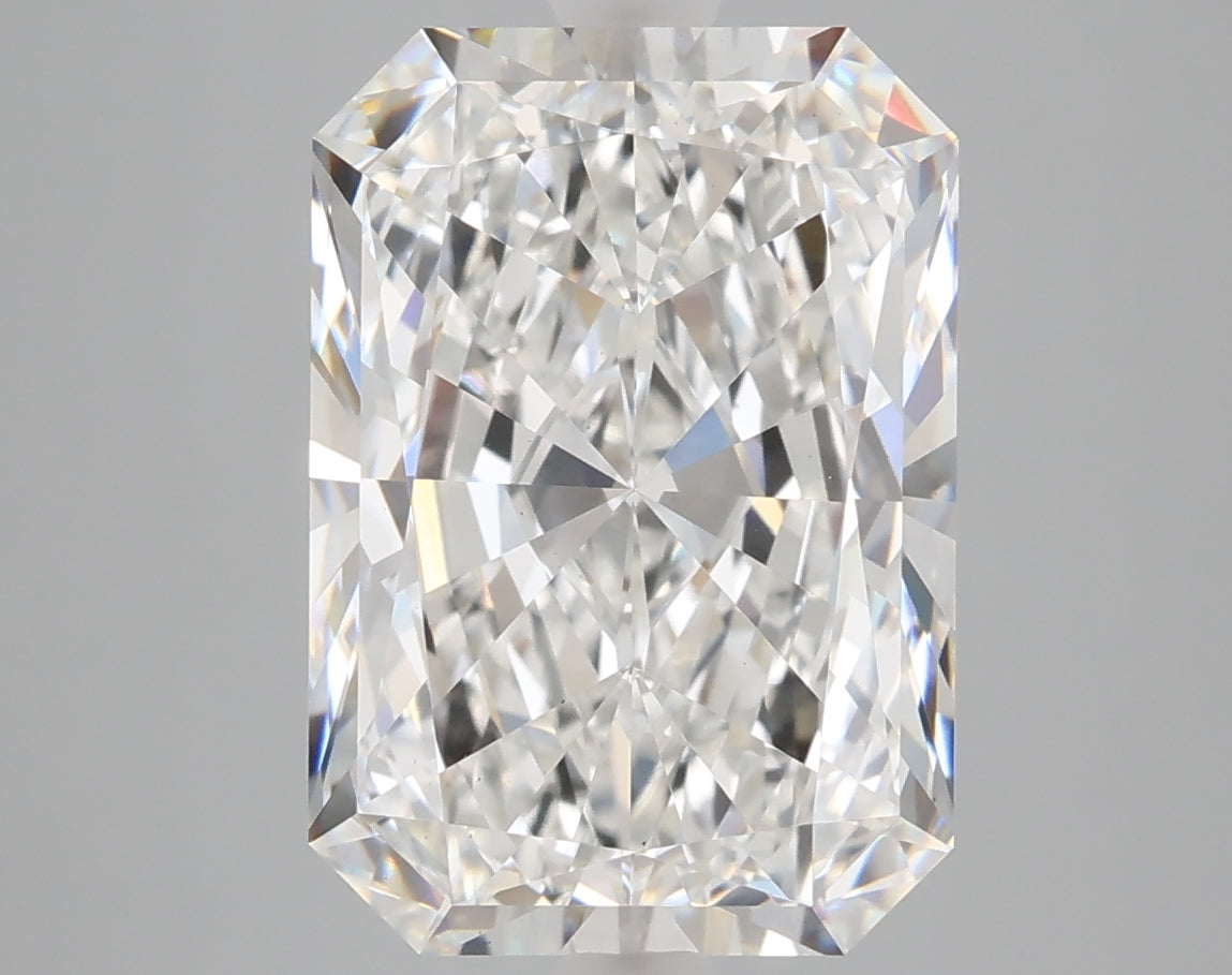 6.08 carat radiant lab grown diamond E color VS1 clarity
