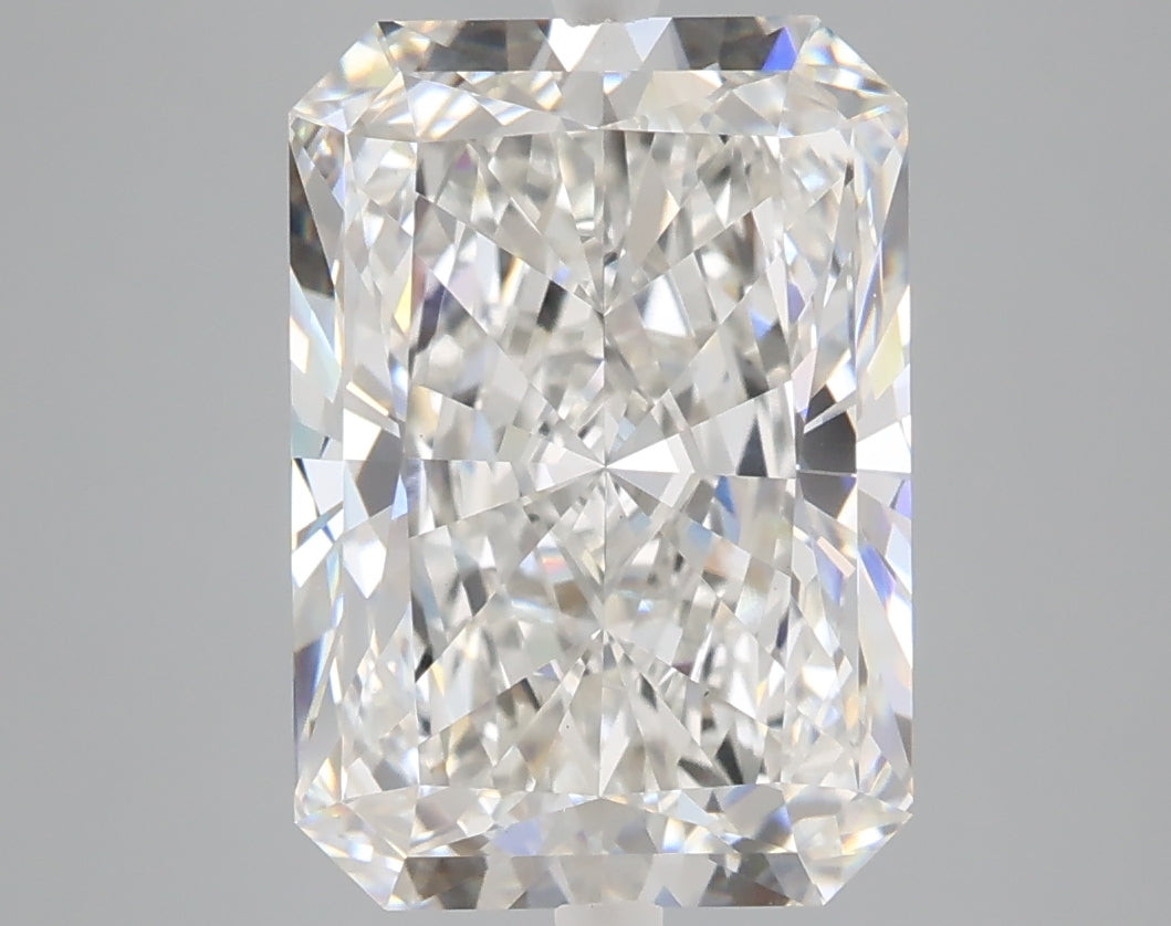 5.09 carat radiant lab grown diamond F color VS1 clarity