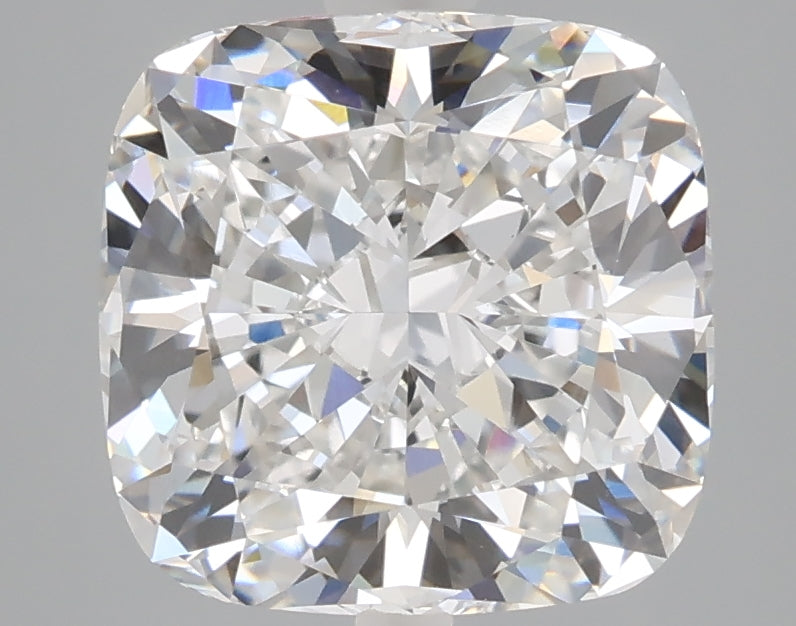 4.10 carat cushion lab grown diamond D color VVS2 clarity