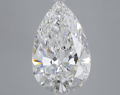 6.05 carat pear lab grown diamond F color VVS2 clarity