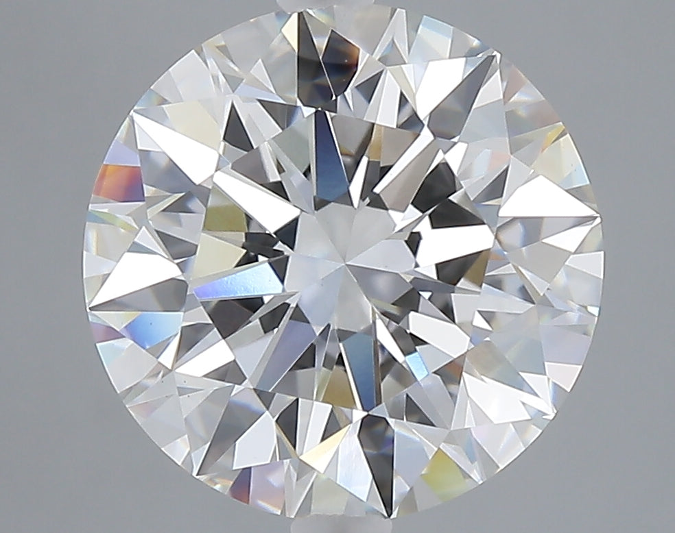5.08 carat round lab grown diamond F color VS1 clarity