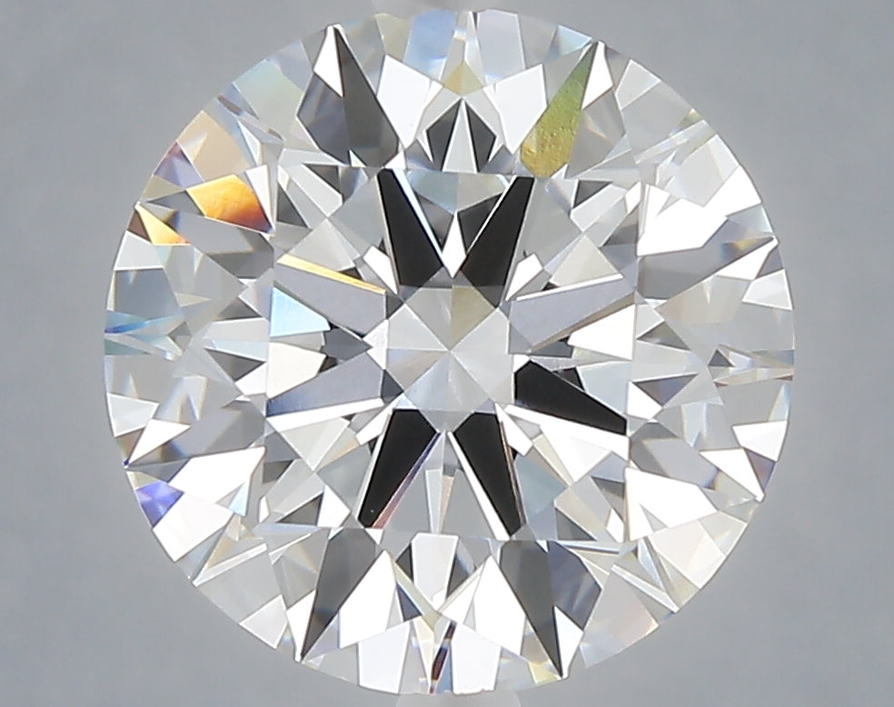 5.02 carat round lab grown diamond E color VVS2 clarity