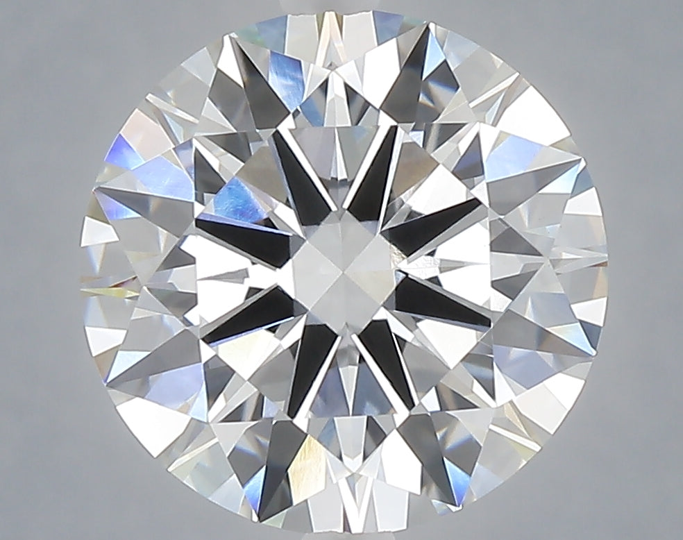 5.02 carat round lab grown diamond E color VVS2 clarity