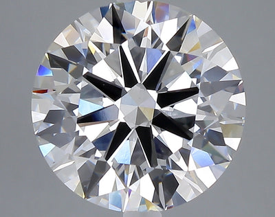 5.06 carat round lab grown diamond F color VS1 clarity