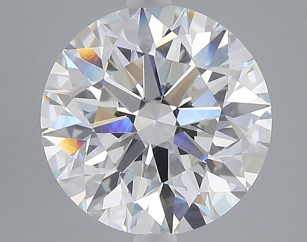 5.01 carat round lab grown diamond F color VVS2 clarity