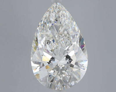 8.08 carat pear lab grown diamond F color VS1 clarity