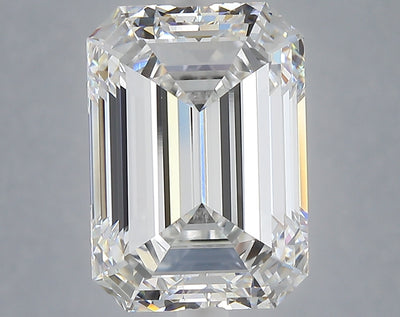 6.04 carat emerald lab grown diamond E color VVS2 clarity