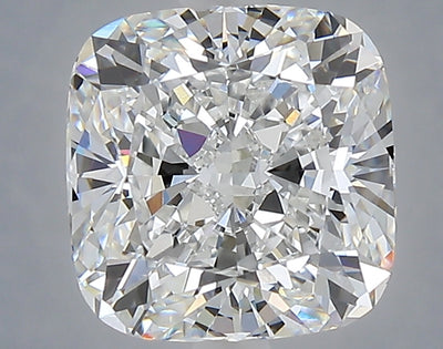 3.28 carat cushion lab grown diamond E color VVS2 clarity