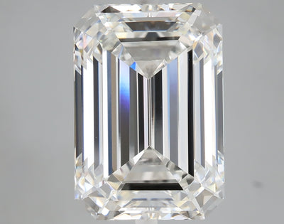 9.29 carat emerald lab grown diamond F color VVS2 clarity