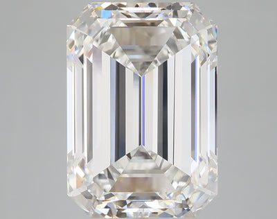 7.50 carat emerald lab grown diamond E color VVS2 clarity