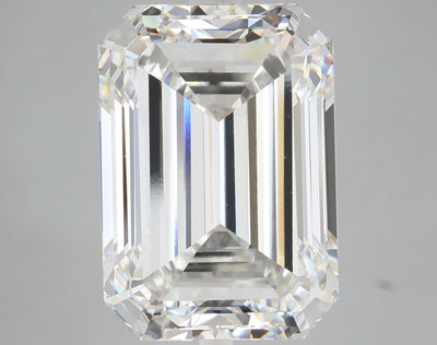 10.28 carat emerald lab grown diamond F color VVS2 clarity